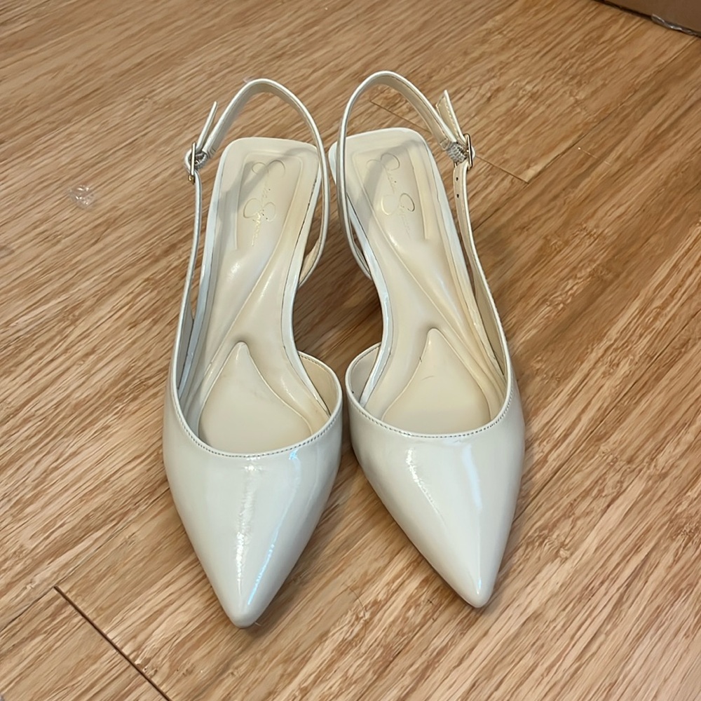 Jessica Simpson ivory/beige 2-inch Heels